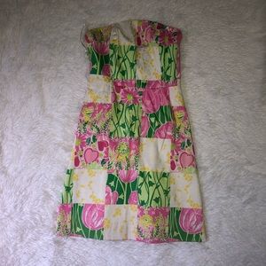 Vintage Lilly strapless dress.